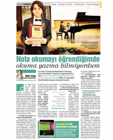 Nota okumayı öğrendiğimde okuma yazma bilmiyordum