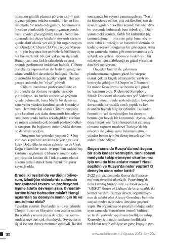 Can Saraç - Andante Magazine, August 2023 issue 