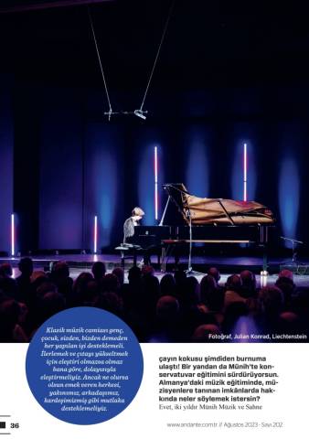 Can Saraç - Andante Magazine, August 2023 issue 
